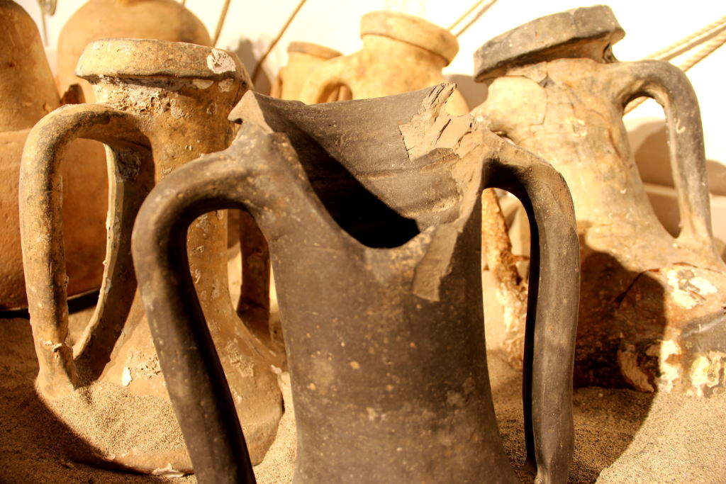 anfore romane da vino; Museo Archeologico della Laguna di Marano, museo della laguna